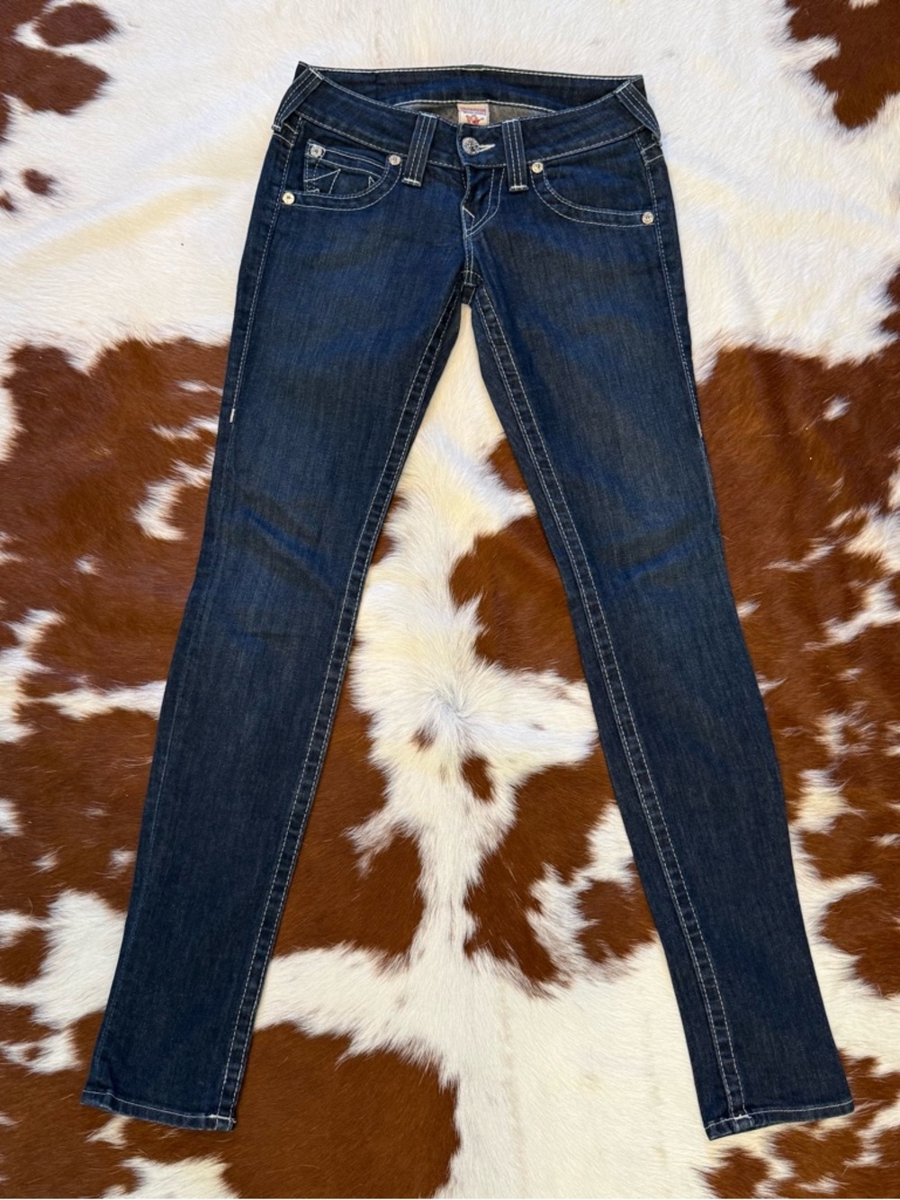 True Religion Women’s Dark Skinny Jeans 25